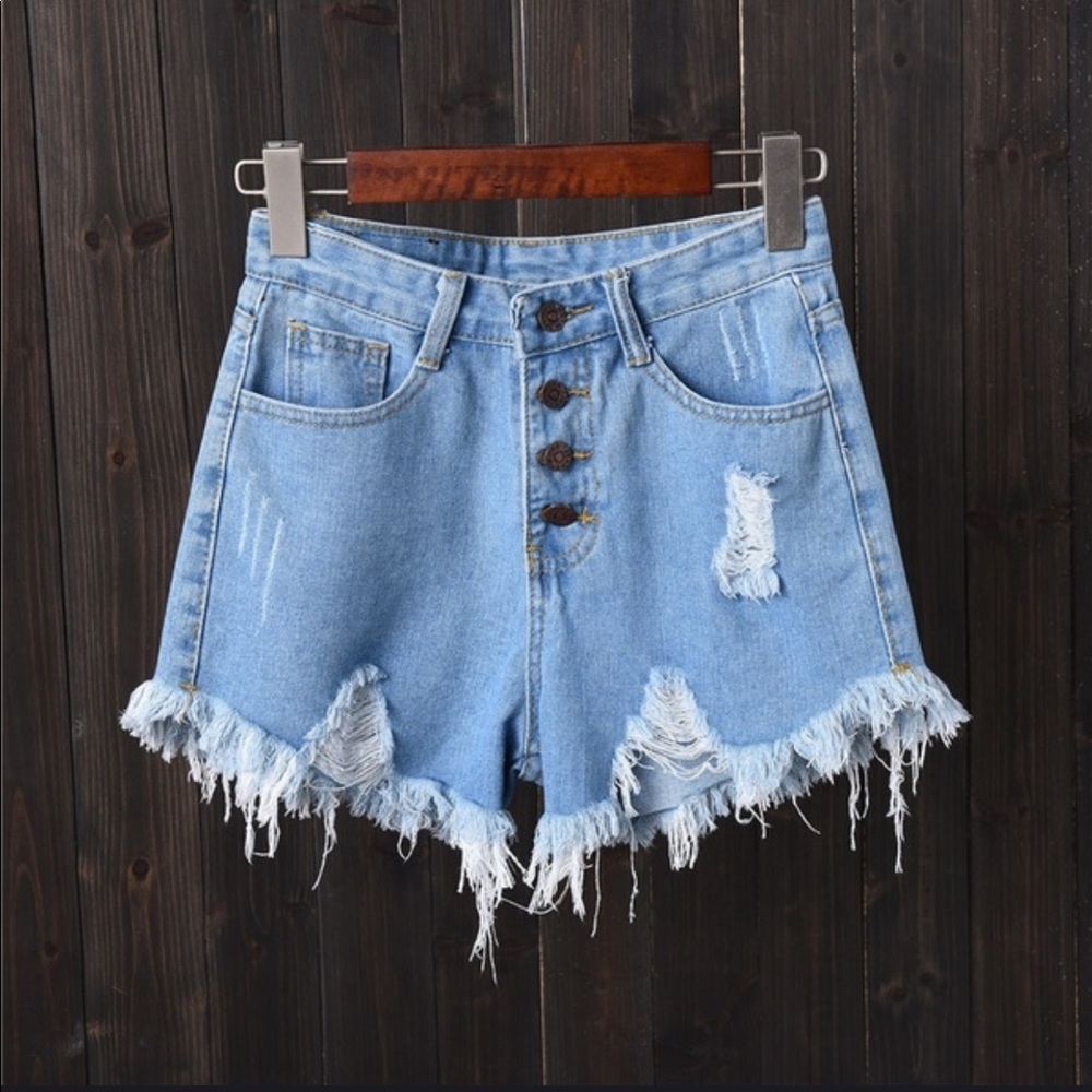 New Ripped Jean Shorts